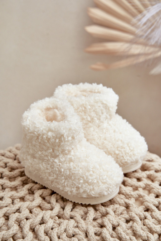 Sieviešu puszābaki sniega apavi Bērnu apavi ar kažokādu Typu Baranek Ziloņkaula krāsas Mevael Sieviešu puszābaki sniega apavi Bērnu apavi ar kažokādu Typu Baranek Ziloņkaula krāsas Mevael