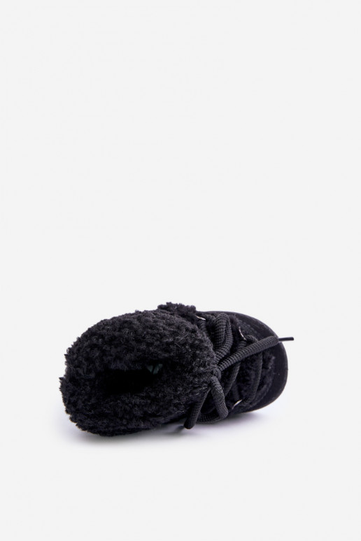 silti Sieviešu puszābaki sniega apavi Bērnu apavi šņorējami Melns Asija silti Sieviešu puszābaki sniega apavi Bērnu apavi šņorējami Melns Asija