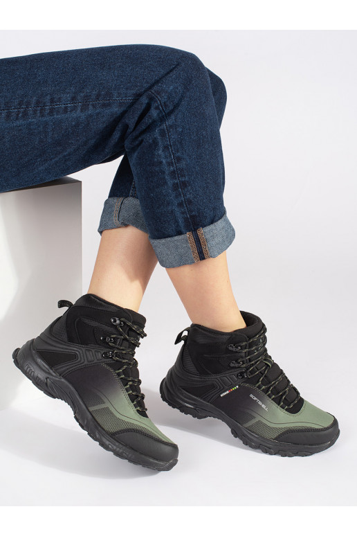 -zaļš Trekinga apavi