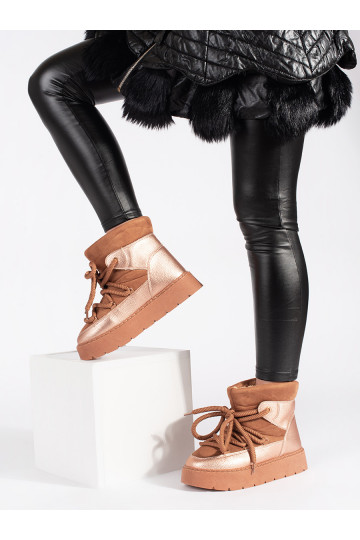 brūnas krāsas  Sieviešu sniega zābaki  2