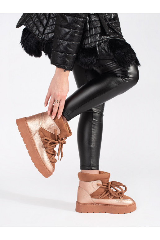 brūnas krāsas  Sieviešu sniega zābaki 