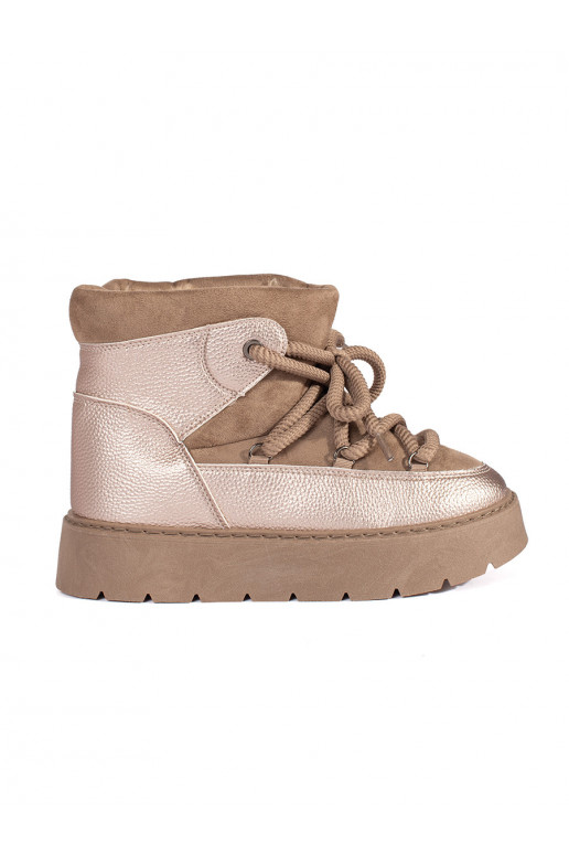 smilšu krāsas  Sieviešu sniega zābaki 