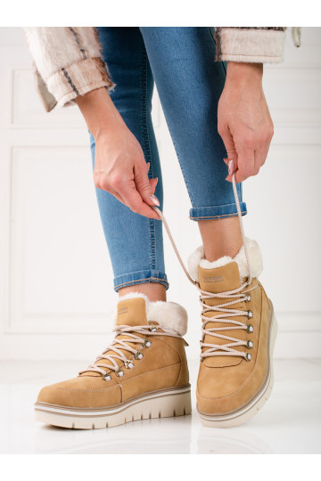 puszābaki  ar platformu brūnas krāsas