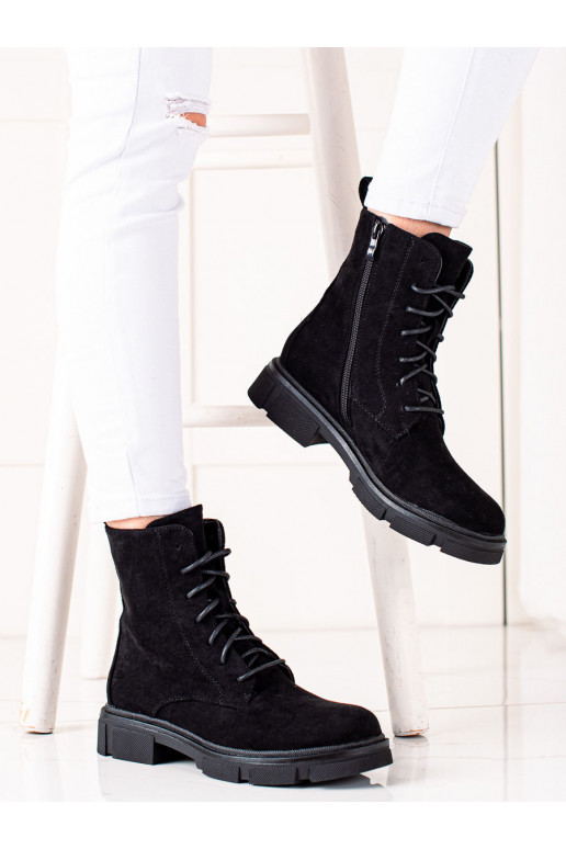 zamšādas sieviešu zābaki 