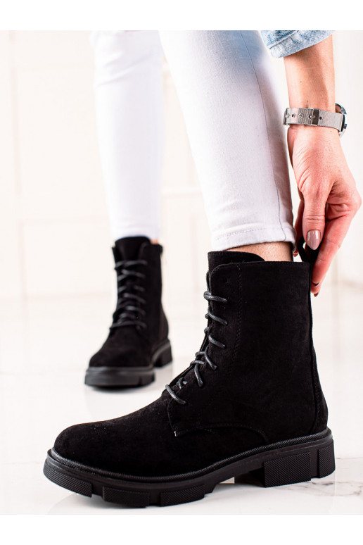 zamšādas sieviešu zābaki 