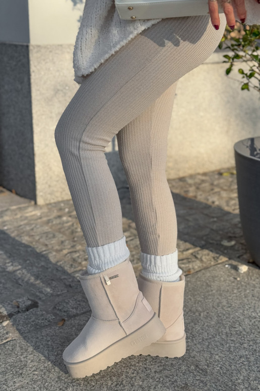 sniega apavi  ar platformu Big Star OO274897 Ziloņkaula krāsas  sniega apavi  ar platformu Big Star OO274897 Ziloņkaula krāsas