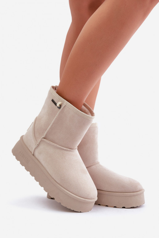 sniega apavi  ar platformu Big Star OO274897 Ziloņkaula krāsas  sniega apavi  ar platformu Big Star OO274897 Ziloņkaula krāsas