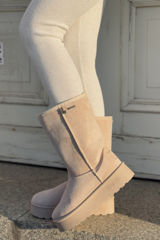  sniega apavi ar platformu Big Star OO274894 Ziloņkaula krāsas