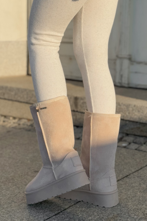  sniega apavi ar platformu Big Star OO274894 Ziloņkaula krāsas