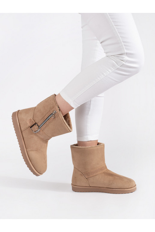 Ziloņkaula krāsas Sieviešu sniega zābaki  i zamkiem Ziloņkaula krāsas Sieviešu sniega zābaki  i zamkiem