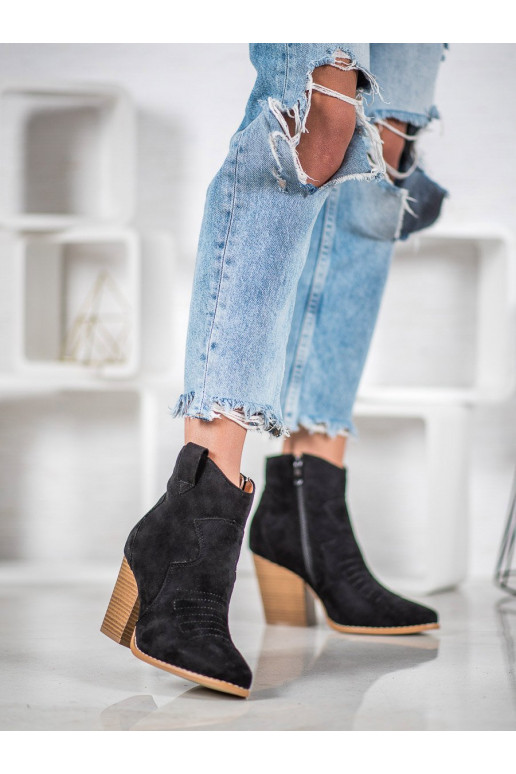 Kovboju stila puszābaki ar papēdi