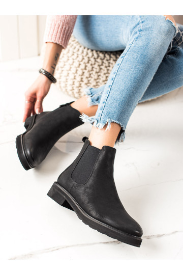 Klasiska modeļa melnas krāsas puszābaki SERGIO LEONE