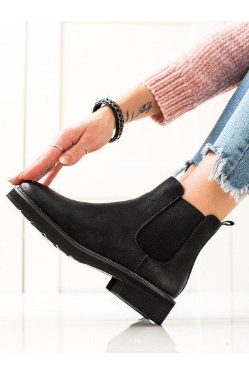 Klasiska modeļa melnas krāsas puszābaki SERGIO LEONE 2