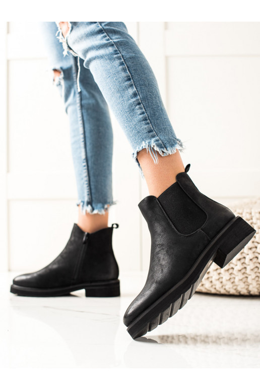 Klasiska modeļa melnas krāsas puszābaki SERGIO LEONE