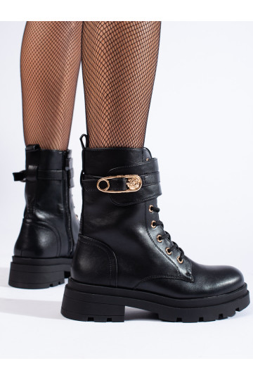 zābaki sieviešu zābaki Melnas krāsas no eko ādas