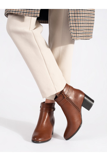 brūnas krāsas   sieviešu zābaki uz papēža Sergio Leone