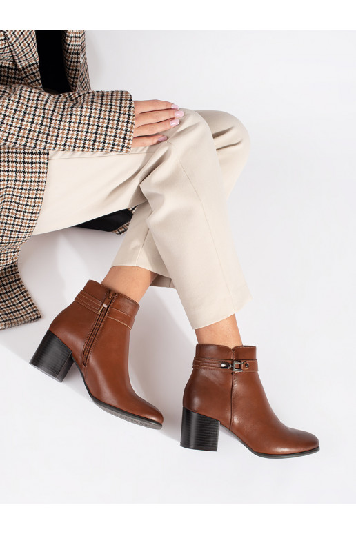 brūnas krāsas   sieviešu zābaki uz papēža Sergio Leone