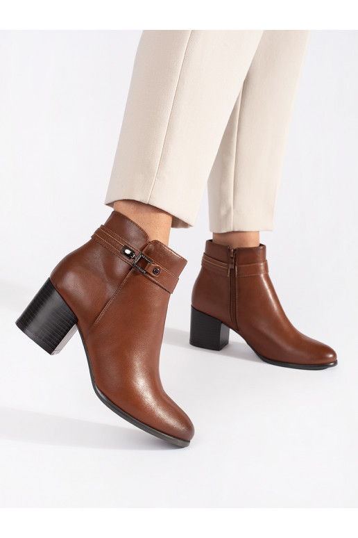 brūnas krāsas   sieviešu zābaki uz papēža Sergio Leone