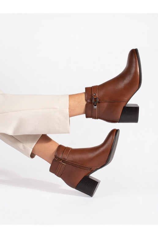 brūnas krāsas   sieviešu zābaki uz papēža Sergio Leone