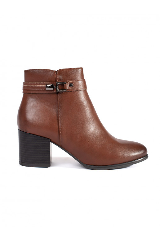 brūnas krāsas   sieviešu zābaki uz papēža Sergio Leone