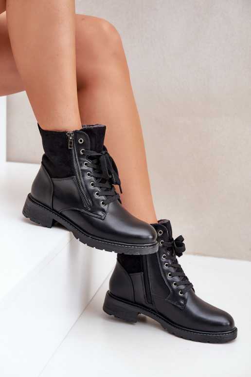 siltināti Sieviešu puszābaki ar platiem papēžiem Eko   Melns Naoise siltināti Sieviešu puszābaki ar platiem papēžiem Eko   Melns Naoise