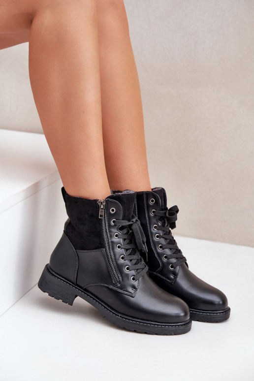 siltināti Sieviešu puszābaki ar platiem papēžiem Eko   Melns Naoise siltināti Sieviešu puszābaki ar platiem papēžiem Eko   Melns Naoise