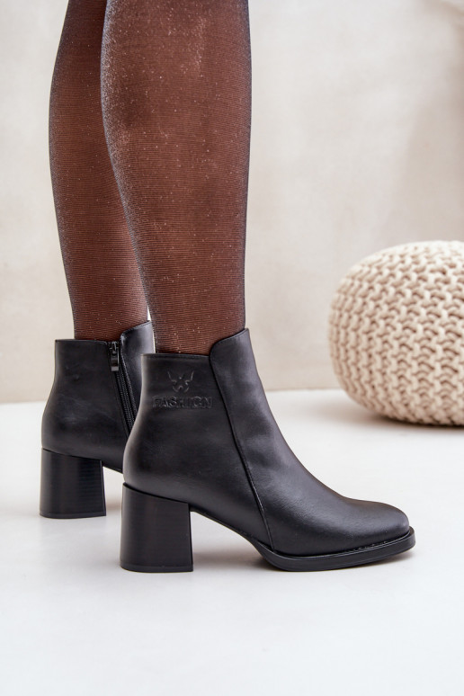 siltināti Sieviešu puszābaki ar papēdi Melns Feliveth siltināti Sieviešu puszābaki ar papēdi Melns Feliveth