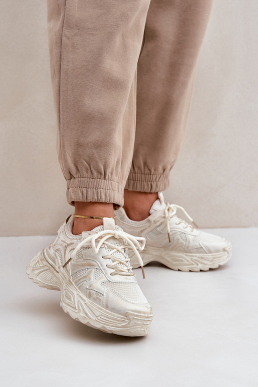 Sneaker stila apavi sieviešu Z Ar nodilumu ar platformu smilšu krāsā SeladĮen