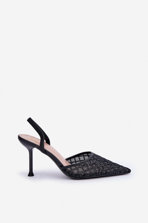 augstpapēžu kurpes Apavi ar spicu purngalu Ozdobione Spīdīgiem Melns Berilae augstpapēžu kurpes Apavi ar spicu purngalu Ozdobione Spīdīgiem Melns Berilae