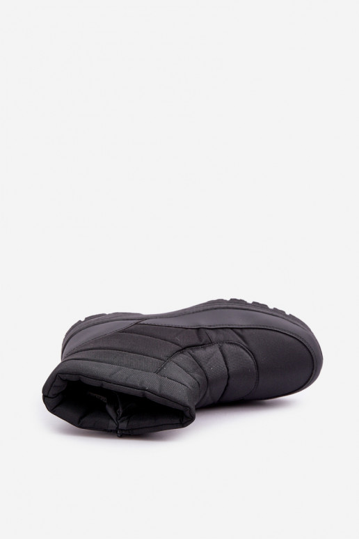 sniega apavi   siltināti ar kažokādu Melns Linnora