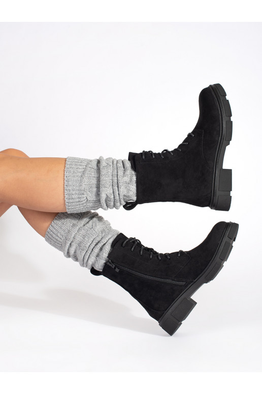 zamšādas sieviešu zābaki 