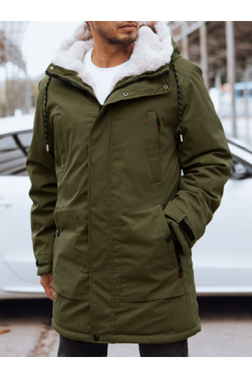 Vīriešu zaļa ziemas jaka