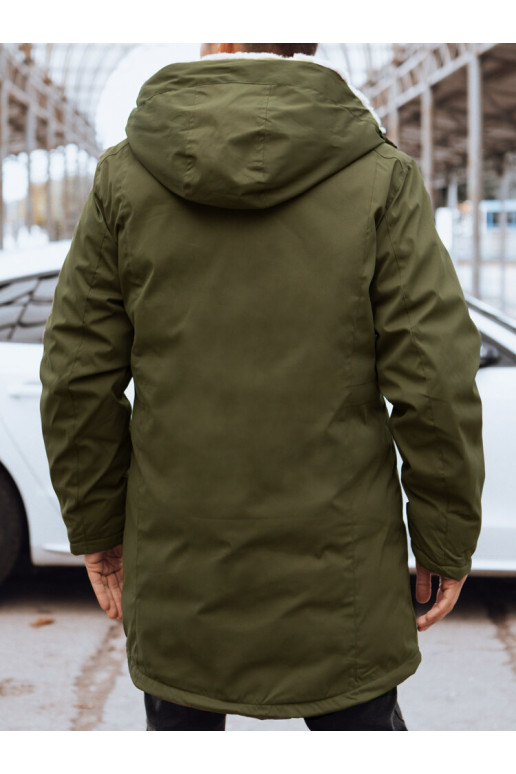 Vīriešu zaļa ziemas jaka