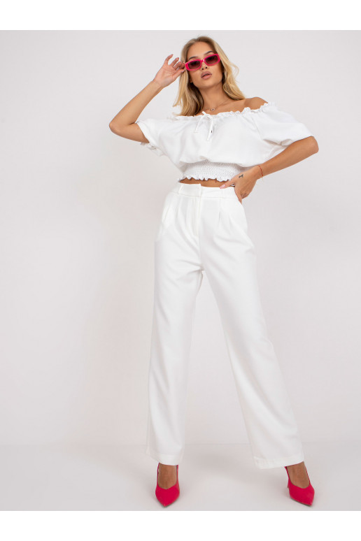 Baltas platas bikses RUE PARIS Baltas platas bikses RUE PARIS