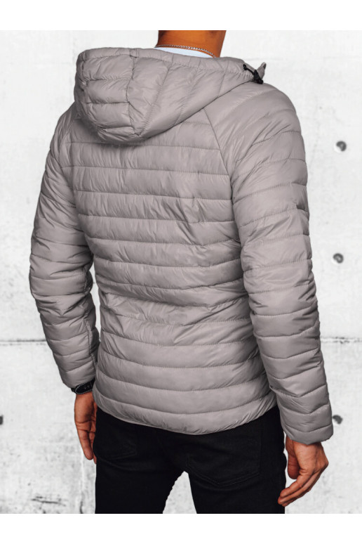 Vīriešu jaka gaiši pelēka