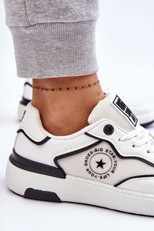 Sportiska stila apavi Big Star LL274440 Baltas-Melns  Sportiska stila apavi Big Star LL274440 Baltas-Melns