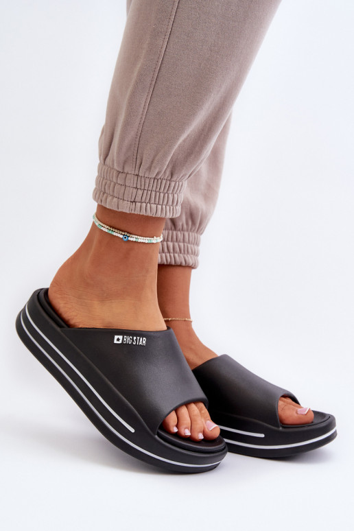 sieviešu čības ar platformu Big Star NN274A037 Melns