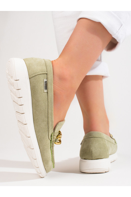 Spīdīgi mokasīni zaļš   Spīdīgi mokasīni zaļš