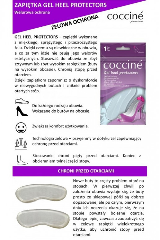 Coccine Gel Heel Protectors papēžu aizsargi Coccine Gel Heel Protectors papēžu aizsargi