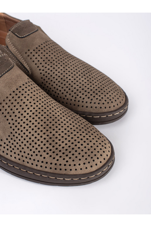 smilšu krāsas mokasīni  