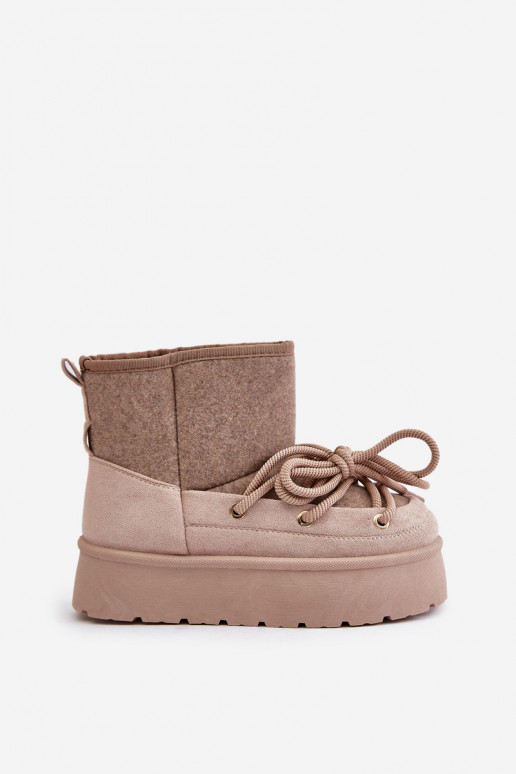 Sniega zābaki ar stilīgām detaļām ar... Sniega zābaki ar stilīgām detaļām ar...