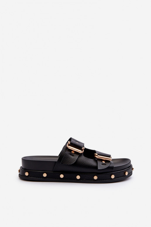 sieviešu čības ar platformu Big Star NN27402 Melns