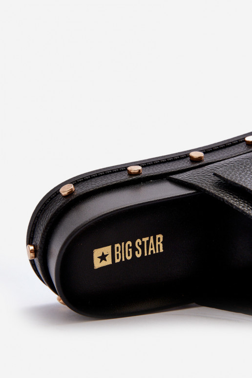 sieviešu čības ar platformu Big Star NN27402 Melns