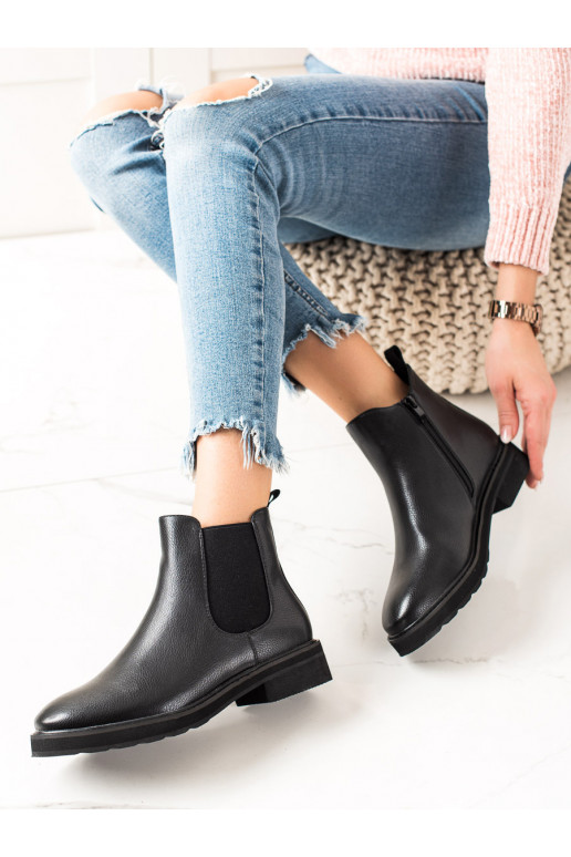 Klasiska modeļa melnas krāsas puszābaki SERGIO LEONE