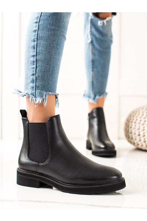 Klasiska modeļa melnas krāsas puszābaki SERGIO LEONE