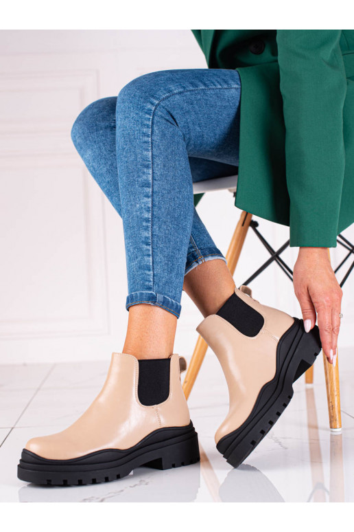 Melns sieviešu zābaki  ar platformu