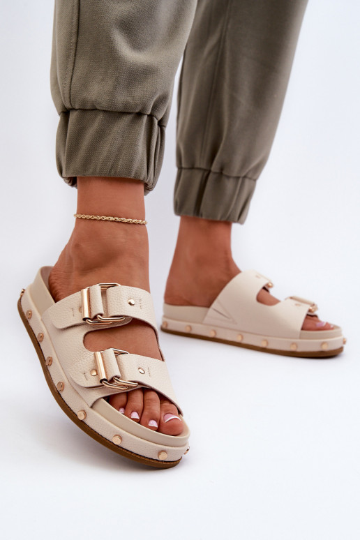 sieviešu čības ar platformu Big Star NN274083 smilšu krāsas sieviešu čības ar platformu Big Star NN274083 smilšu krāsas