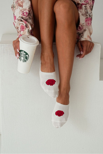 Zeķes Micro  Bawełniane Rose 