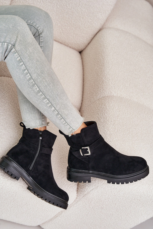 Siltināti zābaki no eko zamšādas ar...