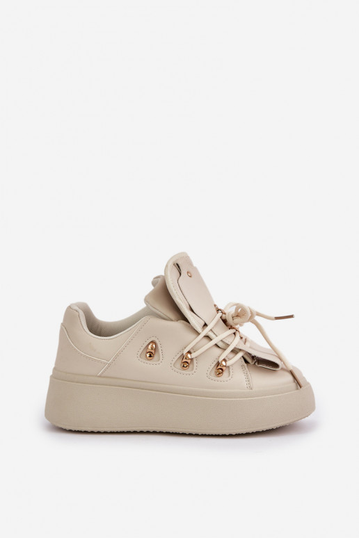 sneakers ar platformu smilšu krāsā Dolistana